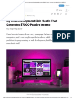 How I Generate $7K Passive Income With My Web Dev Side Hustle