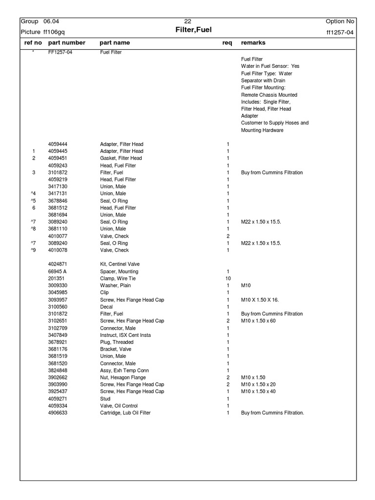 CUMMINS QSX15 Engine Parts Catalog 79007291 33 PDF Screw
