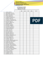 Attendance Sheet - BE 2021