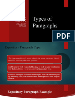 Types of Paragraphs: Academic Writing & Composition Syba (Hons) English