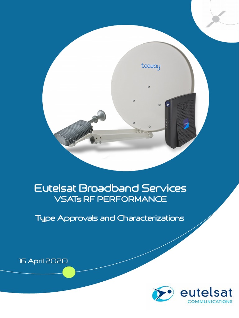 Eutelsat Broadband Services Pdf Very Small Aperture Terminal