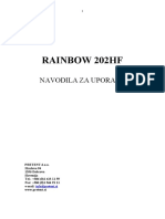 Rainbow 202Hf: Navodila Za Uporabo