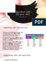 Adjectives - Ed and - Ing