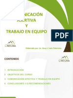 Comunicación Afectiva y Trabajo en Equipo