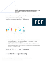 Implementing Design Thinking