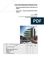 RFP - Procurement of Construction Works For AfDB Nigeria Field Office - Lot 4 - Elevator Works - Vol 3 - Bills of Quantities