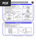 Engine Adjustment Information: Valve Clearance