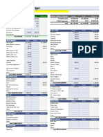 Personal Monthly Budget: Tuesday, September 1, 2020