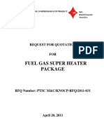 Fuel Gas Super Heater Package: Request For Quotation