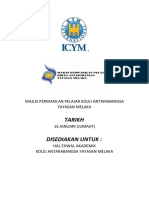 Tarikh Disediakan Untuk:: Majlis Perwakilan Pelajar Kolej Antarabangsa Yayasan Melaka