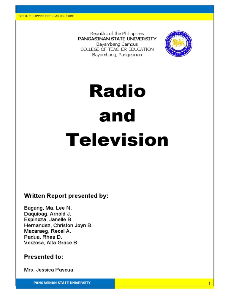 Evolution of Philippine Broadcasting | PDF | Broadcasting | Mass Media