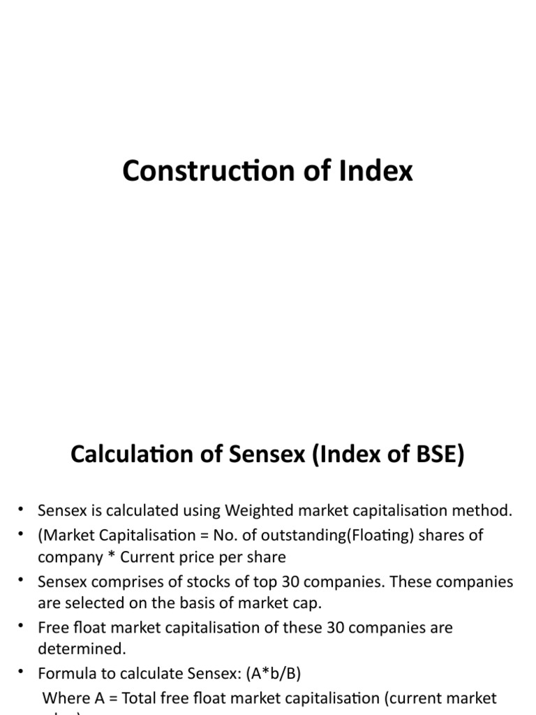 Stock Index Calculation Guide | PDF | Market Trend | Stock Market Index