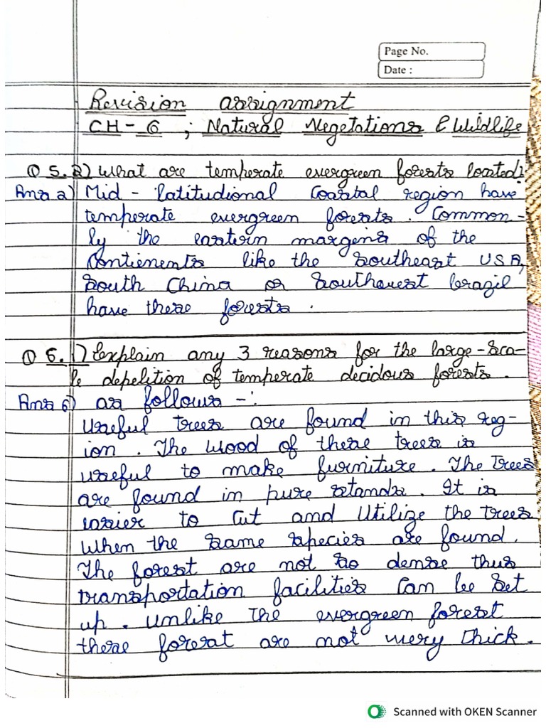 Geography CH 6 Natural Vegetation | PDF