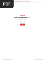 Fortinet: Exam Questions NSE4 - FGT-7.0