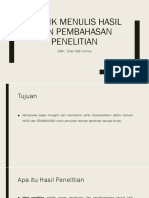 0801-Teknik Menulis Hasil Dan Pembahasan PENELITIAN