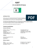 CC2510 2.4G ISM FSK RF Module: Technical Specifications