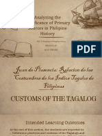 Customs of The Tagalog by Juan de Plasencia