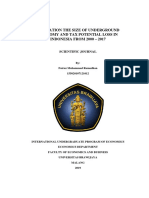 Estimation The Size of Underground Economy and Tax Potential Loss in Indonesia From 2000-2017