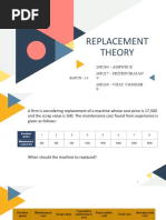 Replacement Theory: 20P204 - ASHWIN R 20P217 - Prithivirajan V 20P220 - Vijay Vignesh S 21P402 - Gurumoorthy D