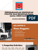 Perkembangan Kehidupan Politik Dan Ekonomi Pada Masa Orde Baru