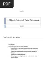 Object Oriented Data Structure: Unit 1