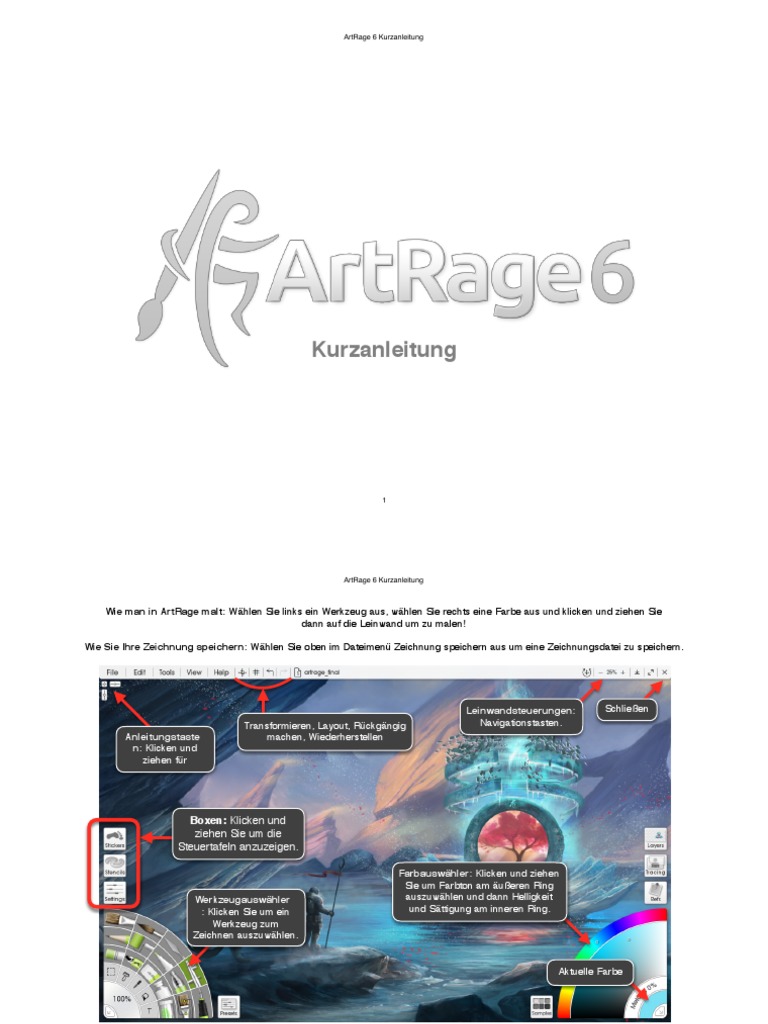 ArtRage 6 Quick Start | PDF