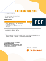 Reporte de Comisiones: Datos Del Partner