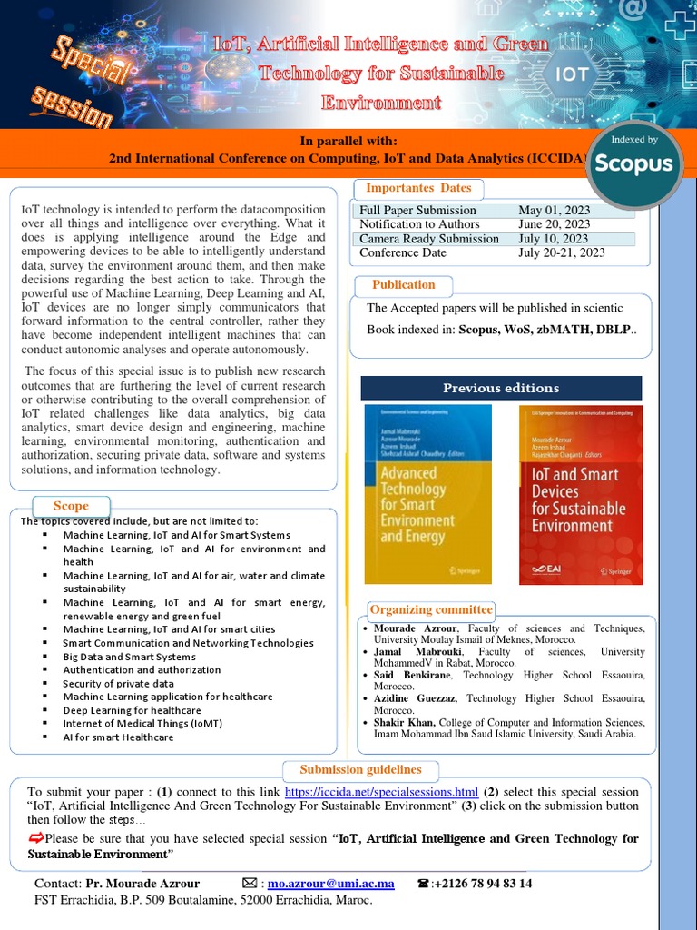 Call For Papers PDF Of Things Artificial Intelligence