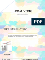 Modal Verbs: Language Awareness
