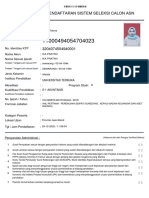 Kartu Pendaftaran Sistem Seleksi Calon Asn: Umum PPPK Teknis