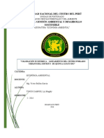 Universidad Nacional Del Centro Del Perú Maestría: Gestión Ambiental Y Desarrollo Sostenible