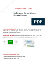 Unit-5: Combinational Circuit: Multiplexers-De-multiplexers Decoder-Encoder
