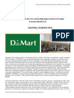Analytical Study On Consumer Behaviour Towards D-Mart Products