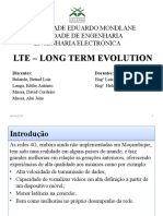 Lte - Long Term Evolution: Universidade Eduardo Mondlane Faculdade de Engenharia Engenharia Electrónica