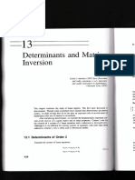 I) Eterminants Inversion: Matrix