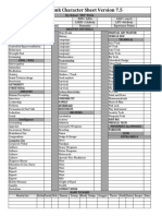 Cyberpunk Character Sheet Version 7.5