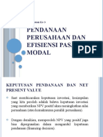 Pendanaan Perusahaan Dan Efisiensi Pasar Modal: Pertemuan Ke-3