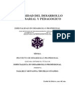 Universidad Del Desarrollo Empresarial Y Pedagogico: Especialidad en Desarrollo Profesional