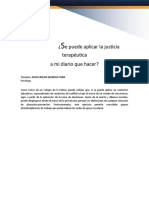 ¿ e Puede Aplicar La Justicia Terapéutica A Mi Diario Que Hacer?