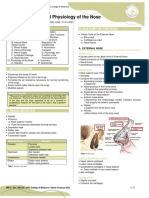 Trans Savi Oto Lec 05 Applied Anatomy and Physiology of The Nose 1st Semester