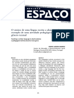 Ensino de Uma Língua Escrita A Alunos Surdos