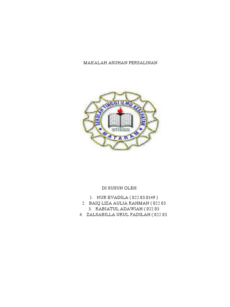 Contoh makalah asuhan persalinan pdf kesehatan holistik