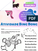 Oficina das EMOÇÕES atividade Bing Bong