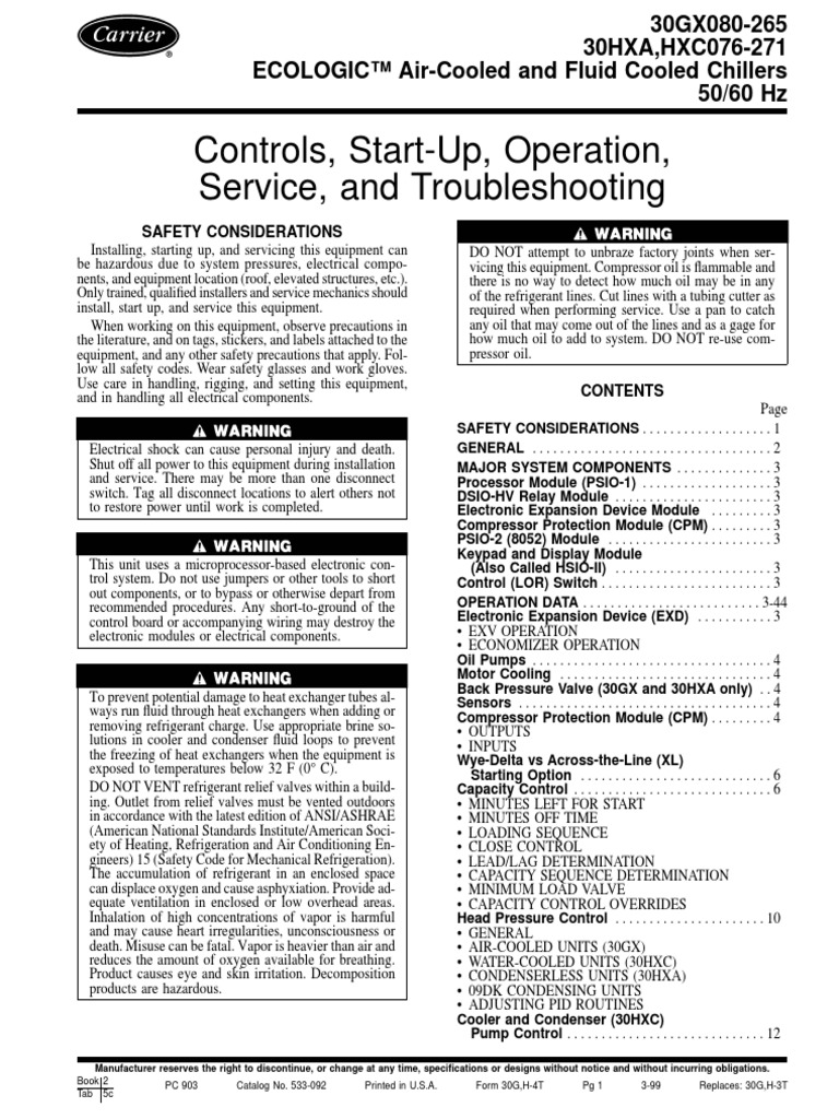 Carrier PDF Heat Exchanger Electric Motor