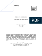 U Ambler, T., & Barrow, S. (1996) - The Employer Brand. Journal of Brand Management, 4 (3), 185-206.