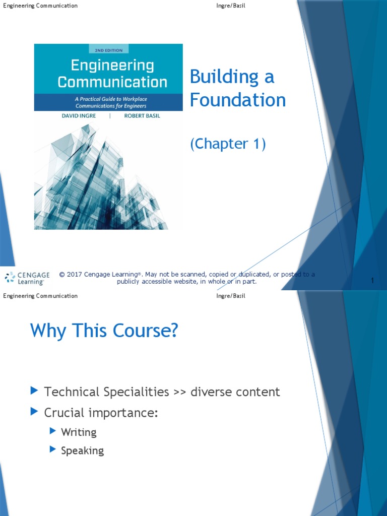 CH 01 Building A Foundation PDF Communication Engineering