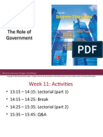 Week 11: The Role of Government