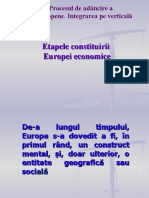 Etapele Constituirii Europei Economice