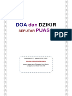 DOA Dan DZIKIR. Publication in PDF - Sya'ban 1435 H - 2015 M DOA DAN DZIKIR SEPUTAR PUASA