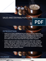Sales and Distribution On Nestle: Presented by Manukiran.S 727821TPMB109